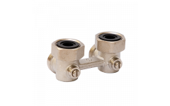 Узел нижнего подключения угловой для двухтрубных систем 3/4"F x 3/4" MVI