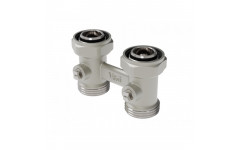 Узел H-образный 3/4"Вх3/4" прямой с шаровым затвором V&G