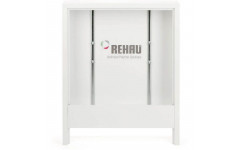 Шкаф коллекторный приставной, Rehau, AP 130/1005, сталь, белый, ширина 1005 мм, высота 730 мм, глуби